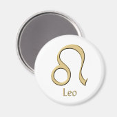 Leo-Symbol Magnet (Vorderseite/Rückseite)