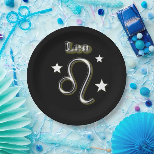 Leo-Symbol Pappteller (Party)