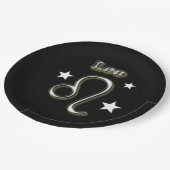 Leo-Symbol Pappteller (Schrägansicht)