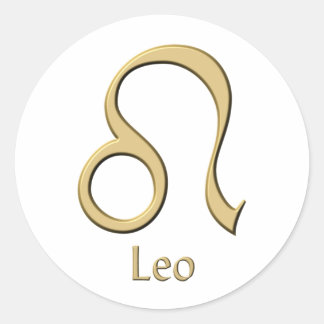 Leo-Symbol Runder Aufkleber