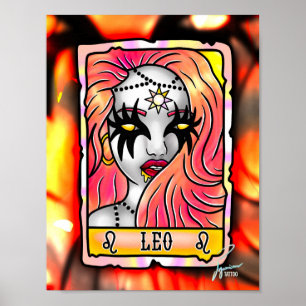Leo Tarot Poster