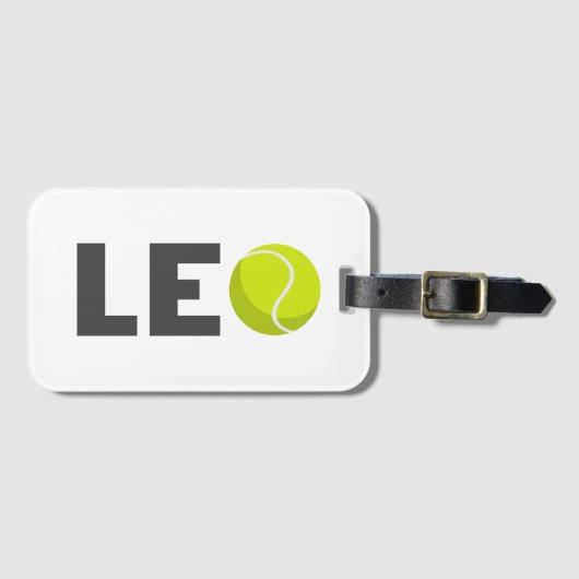 Leo Tennis Gepäckanhänger (Vorderseite (Horizontal))