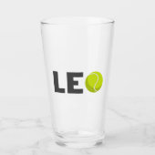 Leo Tennis Glas (Vorderseite)
