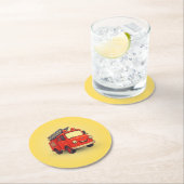 Leo the Fire Truck Kids's Paper Untersetzer (Vor Ort)