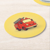 Leo the Fire Truck Kids's Paper Untersetzer (Angewinkelt)
