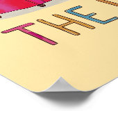 Leo the Lion art, King of the Sitting room Poster (Ecke)