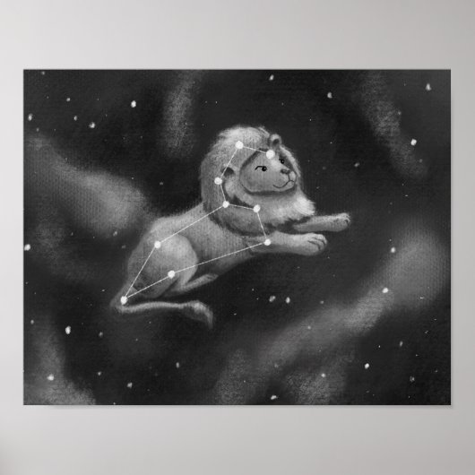 Leo the Lion Constellation Poster (Vorne)
