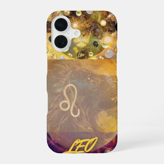 Leo the Lion iPhone 15 Fall 16 Hülle (Rückseite)