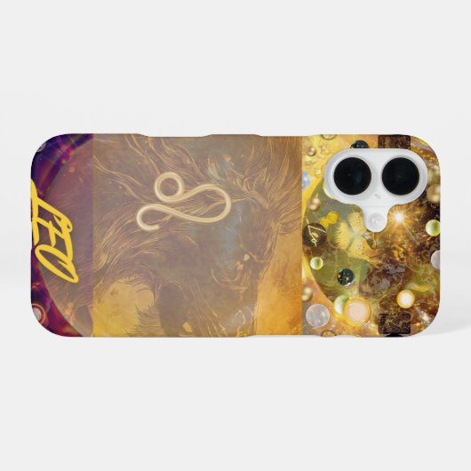 Leo the Lion iPhone 15 Fall iPhone 16 Hülle (Rückseite (Horizontal))