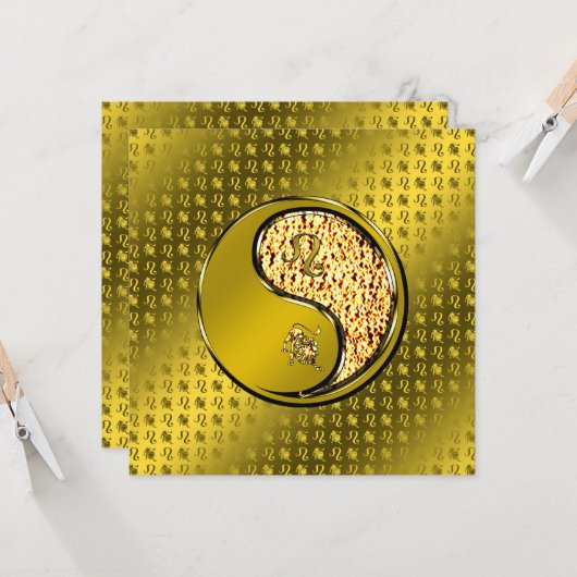 Leo the Lion Karte (Vorderseite/Rückseite Beispiel)