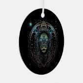 Leo the Lion Ornament Aus Metall (Vorderseite Rechts)