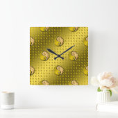 Leo the Lion Quadratische Wanduhr (Zuhause)