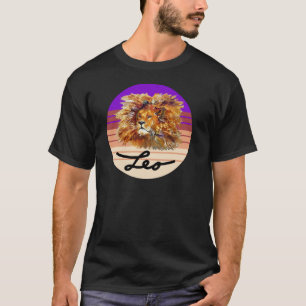 LEO THE LION T - Shirt, Astrologie Zeichen, Zodiak T-Shirt