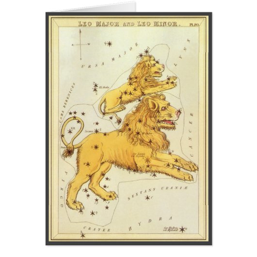Leo the Lion Vintag Constellation Urania Mirror (Vorne)