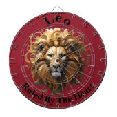 Leo The Lion: Zodiaks wildes Geburtszeichen Dartscheibe (vorne)