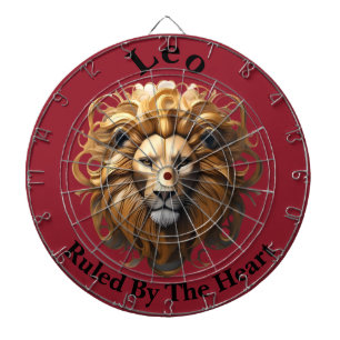 Leo The Lion: Zodiaks wildes Geburtszeichen Dartscheibe
