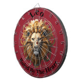 Leo The Lion: Zodiaks wildes Geburtszeichen Dartscheibe (Vorderseite rechts)