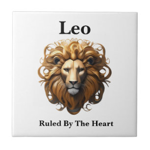 Leo The Lion: Zodiaks wildes Geburtszeichen Fliese