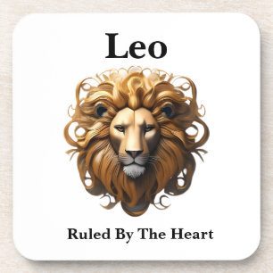 Leo The Lion: Zodiaks wildes Geburtszeichen Getränkeuntersetzer