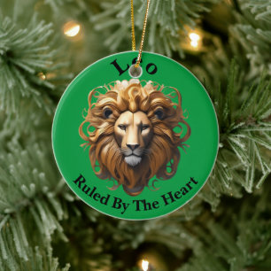 Leo The Lion: Zodiaks wildes Geburtszeichen Keramik Ornament