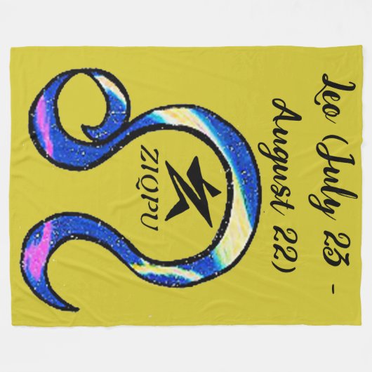 Leo Throw Blanket Fleecedecke (Vorderseite (Horizontal))