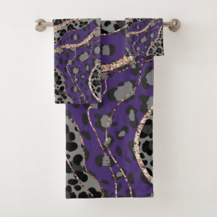 Leo Tierdruck Glitter Glam 2 Badhandtuch Set