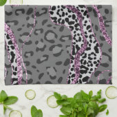 Leo Tierdruck Glitter Glam 3 Geschirrtuch (Gefaltet)