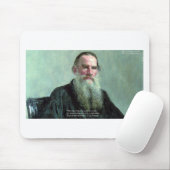 Leo Tolstoi "Know Nothing" Zitat GIfts T-Shirts Ka Mousepad (Mit Mouse)