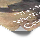 Leo Tolstoi "Krieg ist ungerecht" Weisheit Zitat P Poster (Ecke)