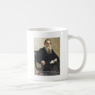 Leo Tolstoi - "Krieg ist ungerecht" - Zitate von W Kaffeetasse