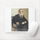 Leo Tolstoi - "Krieg ist ungerecht" - Zitate von W Mousepad (Mit Mouse)