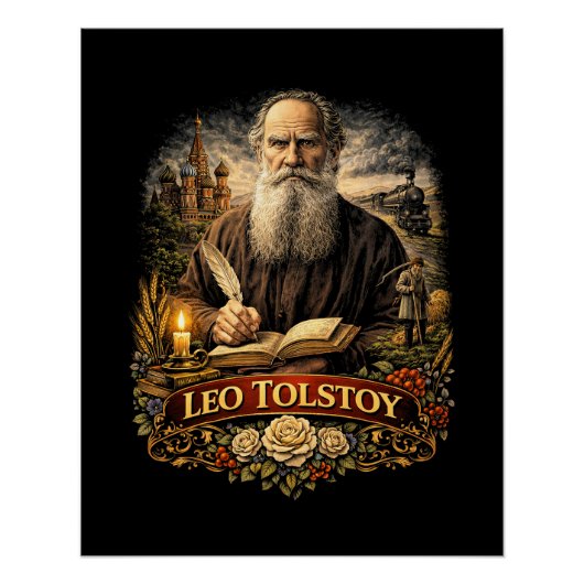 Leo Tolstoi Poster (Vorderseite)
