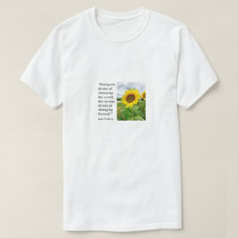 Leo Tolstoi, Sonnenblume, weiß T-Shirt
