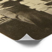 Leo Tolstoi und der Bildhauer Prinz Paolo Poster (Ecke)