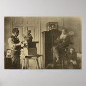 Leo Tolstoi und der Bildhauer Prinz Paolo Poster (Vorne)