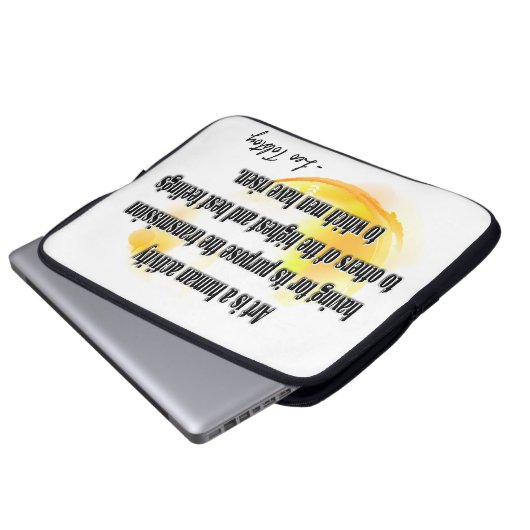 Leo Tolstoy Laptopschutzhülle (Vorne Knopf)