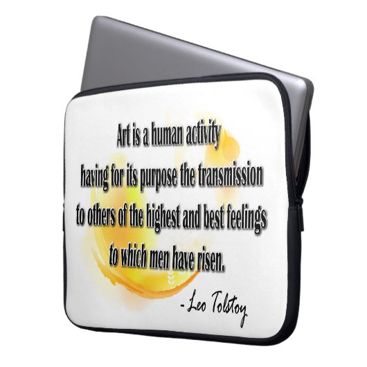 Leo Tolstoy Laptopschutzhülle (Vorderseite Links)