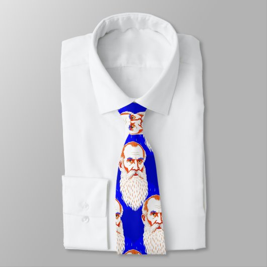 Leo Tolstoy Portrait - Grafik Krawatte (Gebunden)