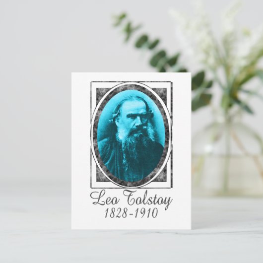 Leo Tolstoy Postkarte (Stehend Vorderseite)