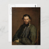 Leo Tolstoy Postkarte (Vorne/Hinten)