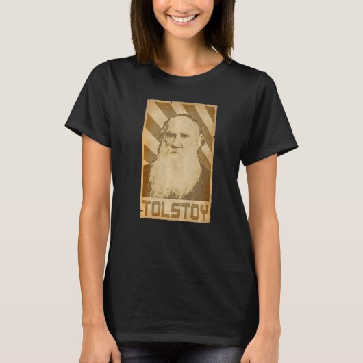 Leo Tolstoy Retro Propaganda 1 T-Shirt (Vorderseite)