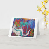 Leo trennt die Urlaubskarte Karte (Gelbe Blume)