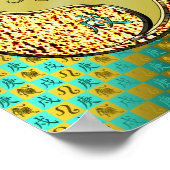 Leo und Metallhund Poster (Ecke)