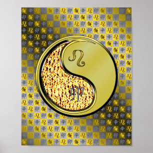 Leo und Metallkaninchen Poster