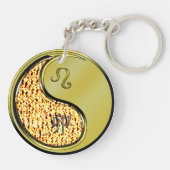 Leo und Metallkaninchen Schlüsselanhänger (Rückseite)