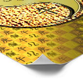 Leo und Metallpferd Poster (Ecke)