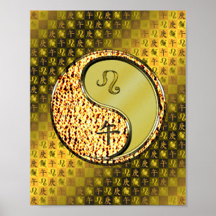 Leo und Metallpferd Poster