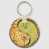 Leo und Metallpferd Schlüsselanhänger (Rückseite)