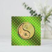 Leo und Metallziege Karte (Stehend Vorderseite)