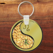 Leo und Metallziege Schlüsselanhänger (Vorderseite)